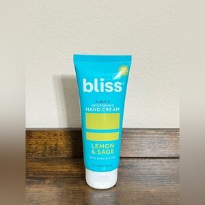Bliss Lemon & Sage Hand Cream 1.7oz 50mL , NEW